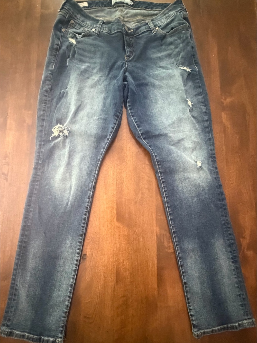 Torrid Boyfriend Distressed Blue Jeans 14 - Excellent Condition
